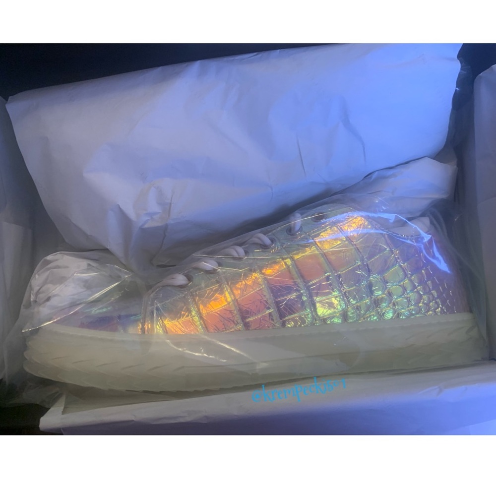giuseppe zanotti BNIB iridescent croc lowtops - Picture 15 of 16